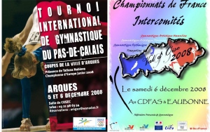 Championnats de France intercomites eaubonne et tournoi d'arques 2008 avec maelys plessis et doriane thobie