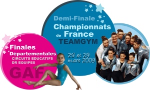 Finales Départementales DR, CE et Demi-Finale Championnats de France TeamGym  2009 pour l'équipe de l'Avant-Garde .... bonne chance les belles ! 